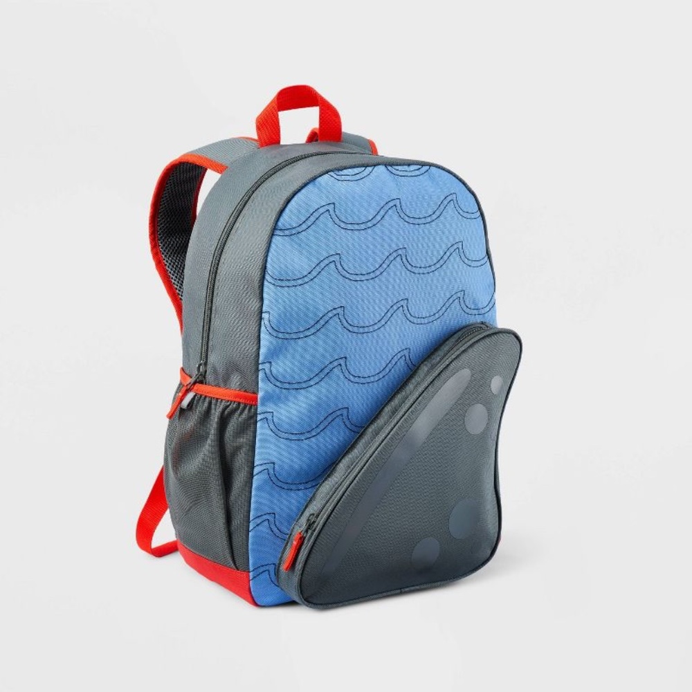 NWOT Cat & Jack Shark Kids' 16.5" Backpack